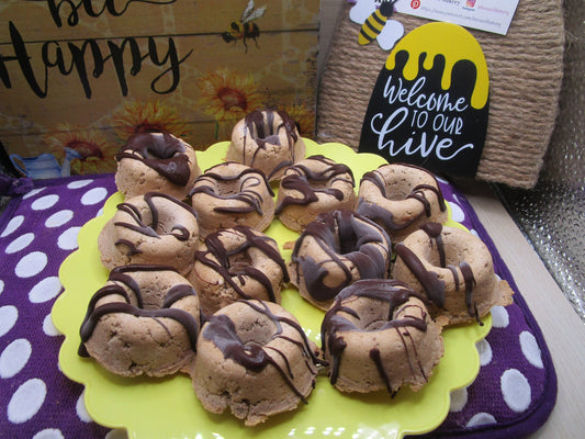 Keto Snacks, Mini Mocha Chip Donut Rings, 2 bite dessert, Gluten Free, Dairy Free, Egg Free, Vegan, High Protein, Sugar Free, Low Carb treat