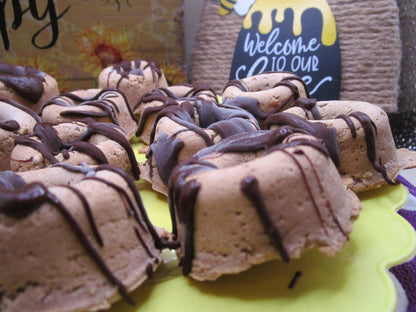 Keto Snacks, Mini Mocha Chip Donut Rings, 2 bite dessert, Gluten Free, Dairy Free, Egg Free, Vegan, High Protein, Sugar Free, Low Carb treat