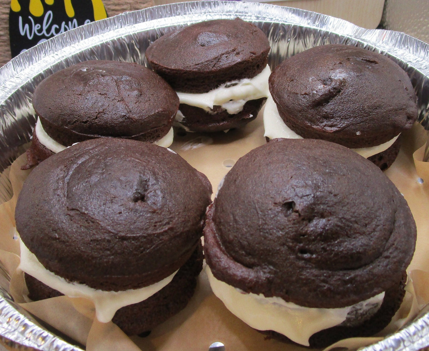 Gluten Free Whoopie Pies, Dairy Free, Vegan, Peanut Free, Peep Marshmallow, Chocolate Devil's Food Cake, Birthday Gift, Graduation Dessert