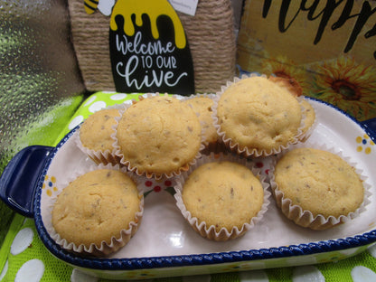 Gluten Free Mini Corn Muffins, Dairy Free, Vegan, Nut Free, Soy Free, healthy snack, allergy friendly, Easter Brunch, Summer BBQ, Graduation