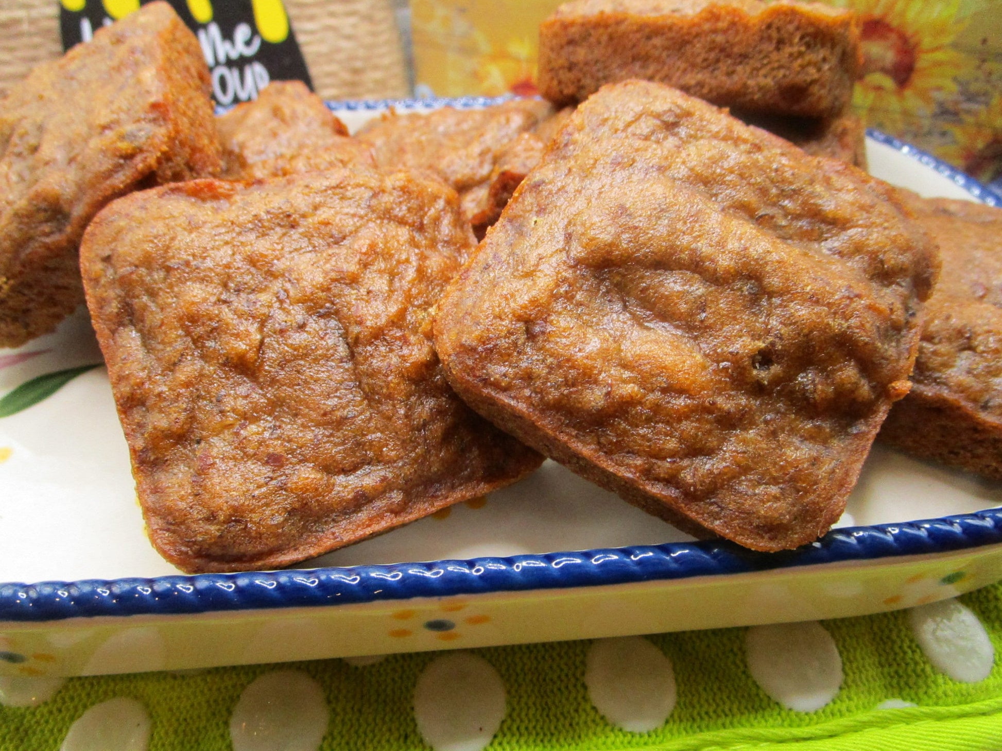 Gluten Free Banana Breakfast Squares, Grain Free, Dairy Free, Allergy Friendly Healthy Snack Bar, Vegan, Low Sugar, Peanut Free, AIP Paleo