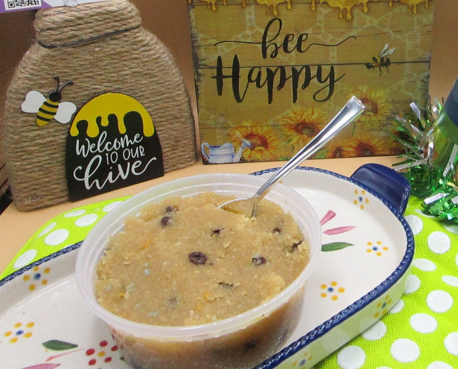 Sugar Free Edible Cookie Dough, Gluten Free, Dairy Free, Egg Free, Vegan, Nut Free, Birthday Gifts, Low Calorie Snack, Easter, Graduation