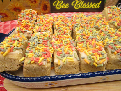 Sugar Free Cookie Bars, Gluten Free, Dairy Free, Vegan, School Safe, Nut Free, Birthday Gifts, Natural Sprinkle, Valentine's Dessert