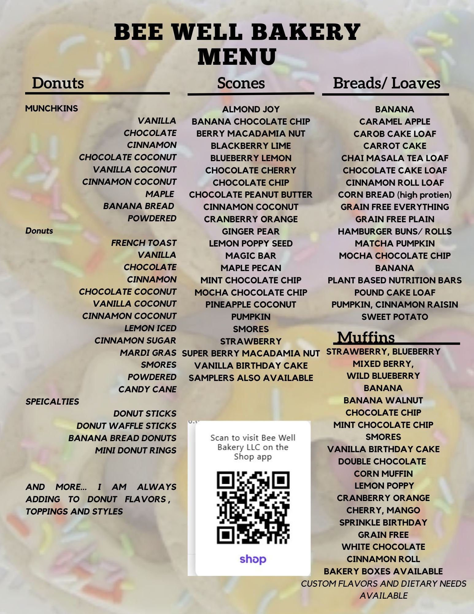 Gluten Free Donuts, Coconut Sugar, Dairy Free, Egg Free, Nut Free, Vegan, Plant Based Sprinkles, Birthday Gifts, Graduation Party, low Sugar