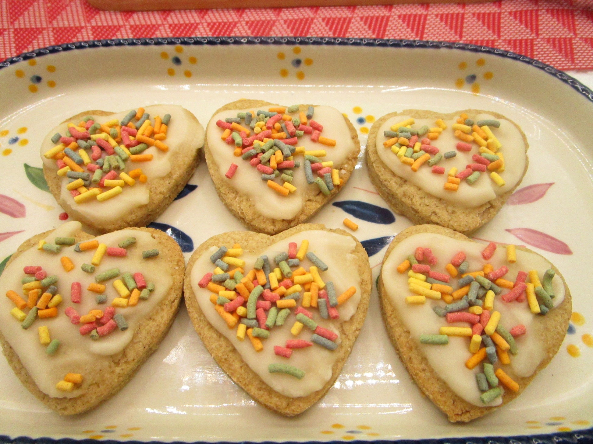 Sugar Free Cookies, Hearts, Gluten Free, Dairy Free, Vegan, Nut Free, Low Calorie, Valentine's Day, Wedding Dessert, Galentine's Day Gift,
