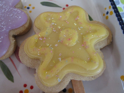 Gluten Free Sugar Cookies, Dairy Free, Egg Free, Vegan, Nut Free, Daisy, Tulip, Mother's Day Gift, Birthday, Plant-Based Colors, Party Favor