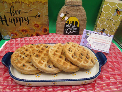 Grain Free Blueberry Waffles, AIP Paleo, Gluten Free, Vegan, Egg Free, Dairy Free, Ready to go, No added Sugar, Mother's Day Breakfast, Gift