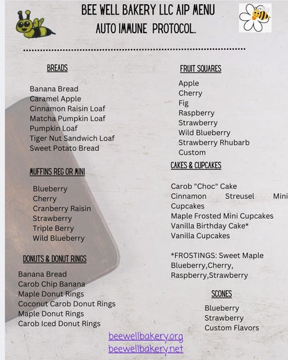 Grain Free Cherry Waffles, AIP Paleo, Gluten Free, Vegan, Egg Free, Dairy Free, Ready to go, No added Sugar, Mother's Day Breakfast, Gift