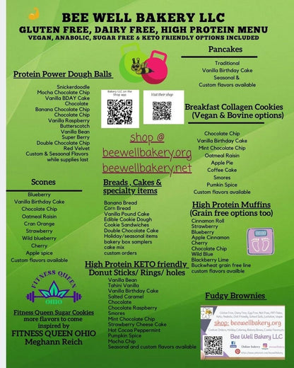 High Protein Brookie Brownies, Gluten Free, Dairy Free, Sugar Free, Egg Free, Nut Free, Vegan, Valentine's Day, Fitness Gift, Low Fat Snacks