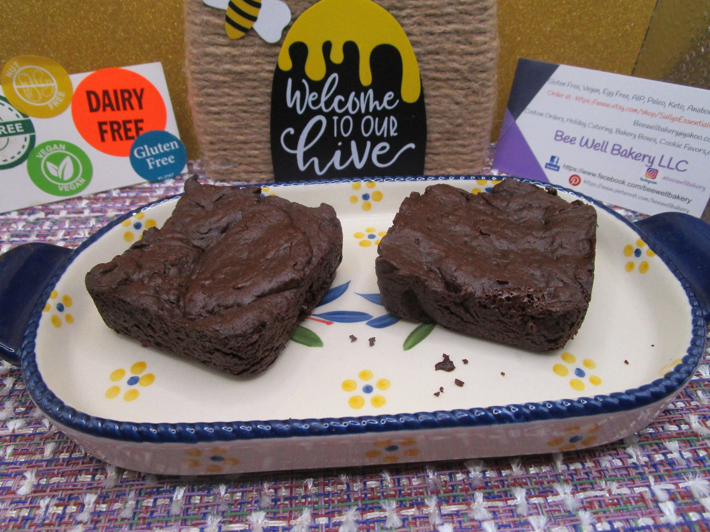 AIP Paleo Brownies, Grain Free, Reduced Sugar, Reduced Fat, Gluten Free, Dairy Free, Egg Free, Nut Free, Vegan, Autoimmune Protocol snacks