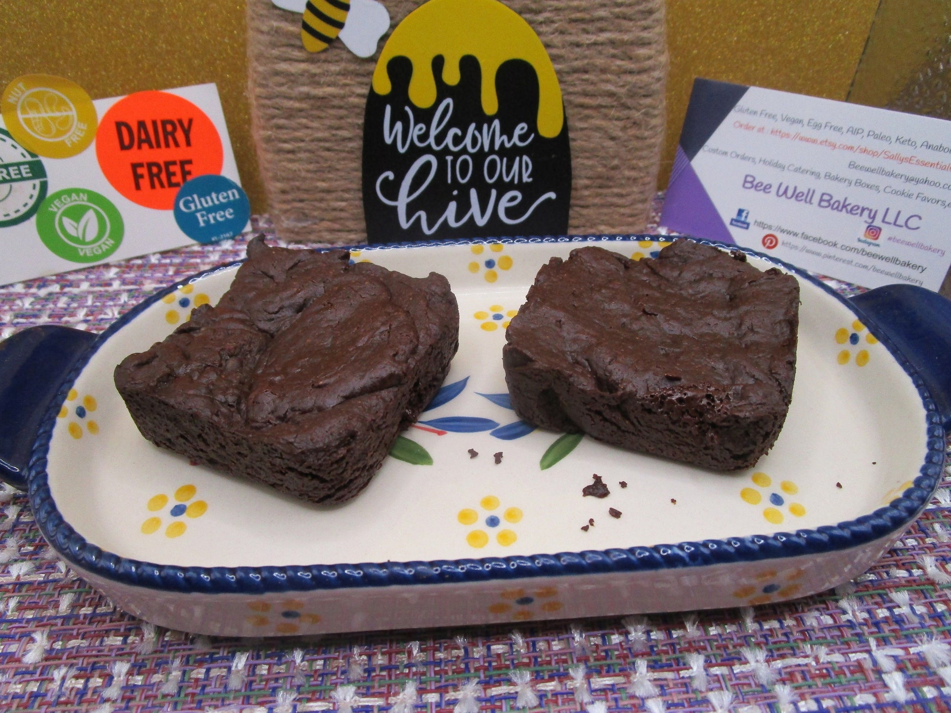 AIP Paleo Brownies, Grain Free, Reduced Sugar, Reduced Fat, Gluten Free, Dairy Free, Egg Free, Nut Free, Vegan, Autoimmune Protocol snacks