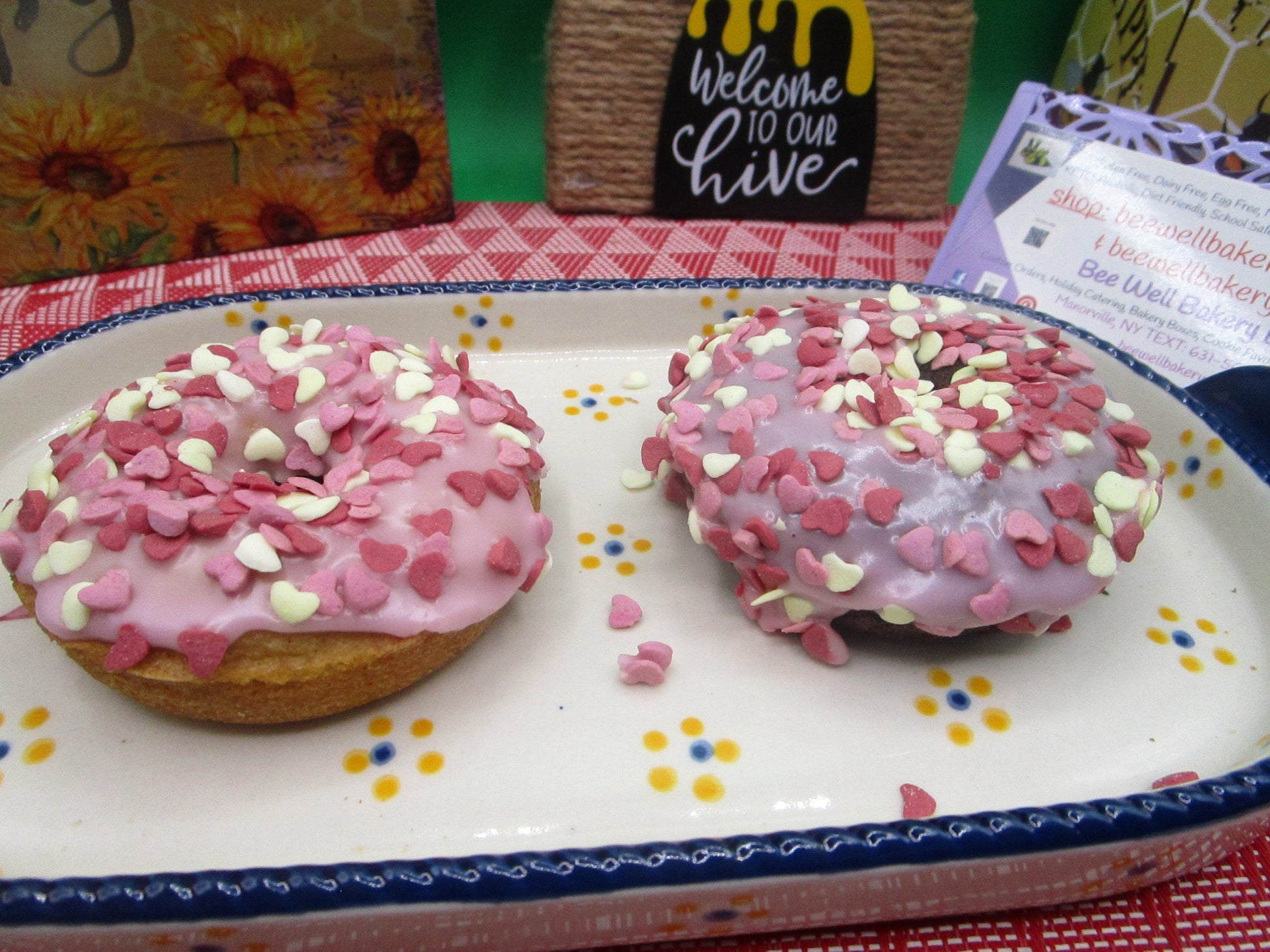 Gluten Free Donuts: Dairy Free, Vegan, Egg Free, Nut Free, School safe Snacks, Natural Sprinkles, Birthday Party Treats, Allergy Friendly