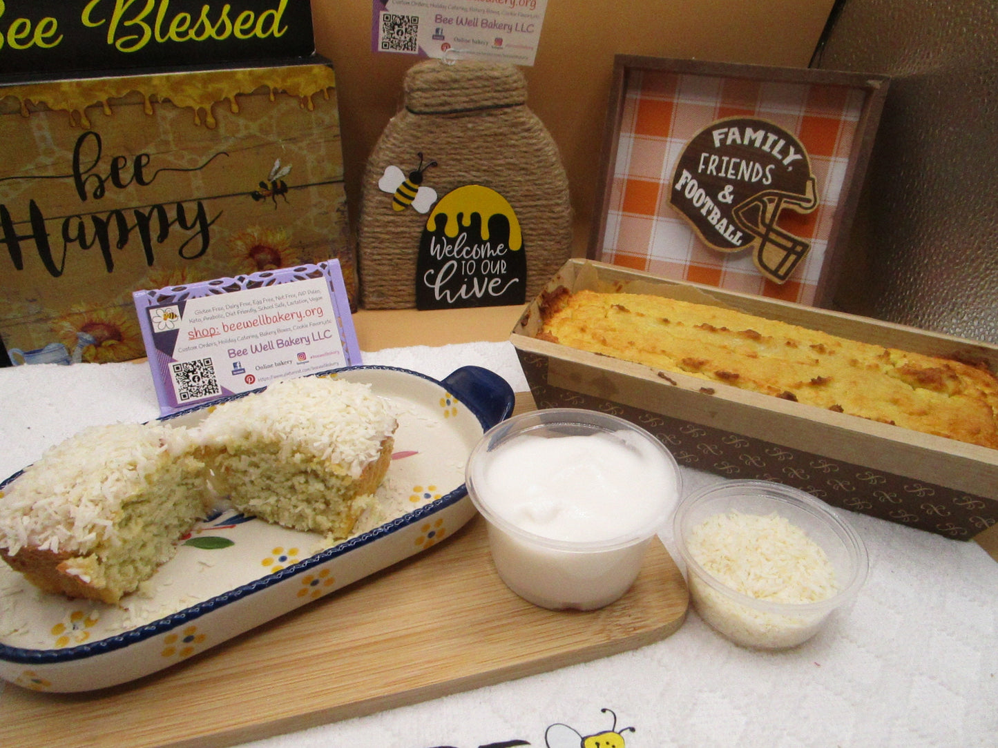 High Protein Coconut Cake, Gluten Free, Grain Free, Dairy Free, Sugar Free, Erythritol Free, Low Carb, Vegan Collagen, Valentine's Day Gift