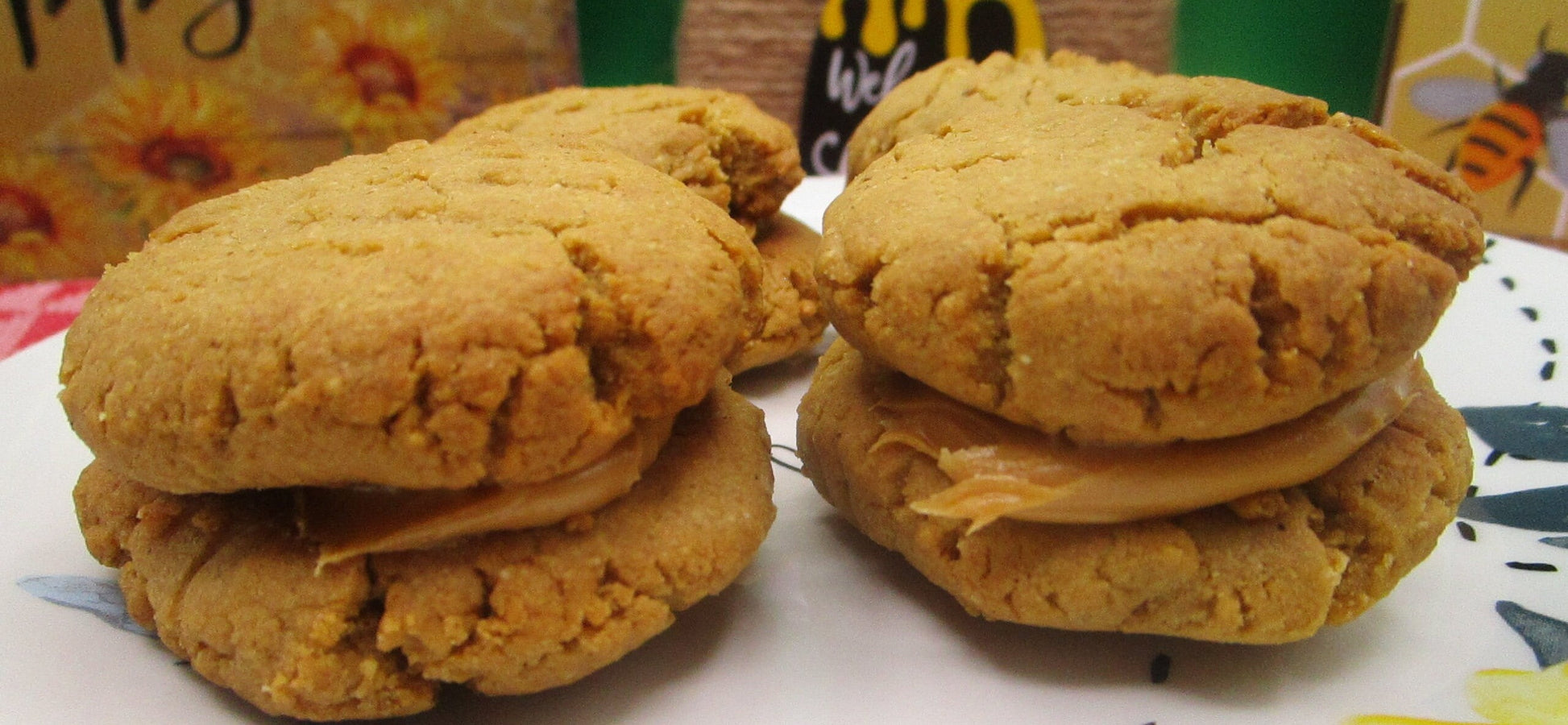 KETO Peanut Butter Cookie Sandwich: Sugar Free, Gluten Free, Low Carb, Dairy Free, Egg Free, Organic Snacks, Vegan treats, Holiday Gifts