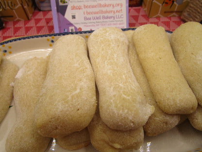 Sugar Free Lady Fingers, Dairy Free, Vegan, Organic Nut Free, Tiramisu, Thanksgiving Dessert, Oat Free, Birthday Gift,