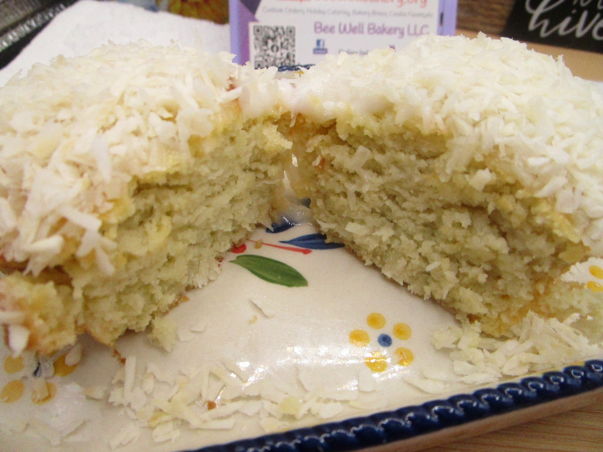 High Protein Coconut Cake, Gluten Free, Grain Free, Dairy Free, Sugar Free, Erythritol Free, Low Carb, Vegan Collagen, Valentine's Day Gift