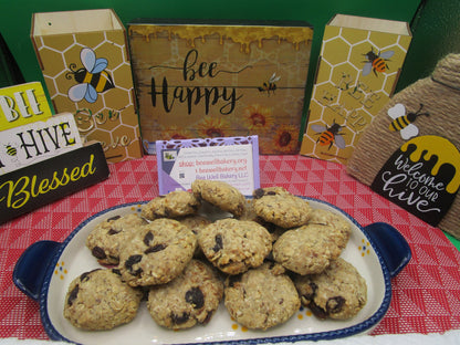 Gluten Free Cinnamon Raisin Cookies, Iced Oatmeal, Dairy Free, Sulfite Free, Vegan, Egg Free, Healthy Snacks, back to school, Birthday Gift