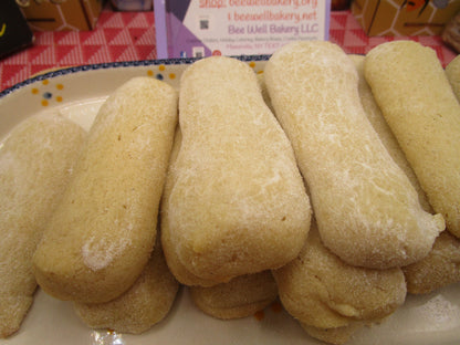 Sugar Free Lady Fingers, Dairy Free, Vegan, Organic Nut Free, Tiramisu, Thanksgiving Dessert, Oat Free, Birthday Gift,