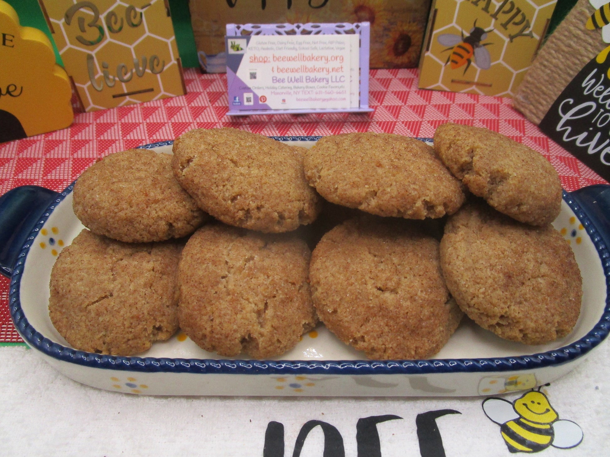 KETO Cookies, Snickerdoodle, Grain Free, Gluten Free, Vegan, Dairy Free, Low Carb, Sugar Free, Healthy Snack, Birthday Gift, Fitness Treat