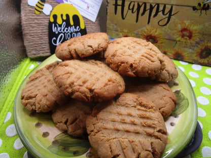 Gluten Free Peanut Butter Cookies, Dairy free, Egg free, Vegan, Organic, No refined sugar, foodie gift, fitness snacks, healthy desserts