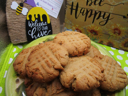 Gluten Free Peanut Butter Cookies, Dairy free, Egg free, Vegan, Organic, No refined sugar, foodie gift, fitness snacks, healthy desserts