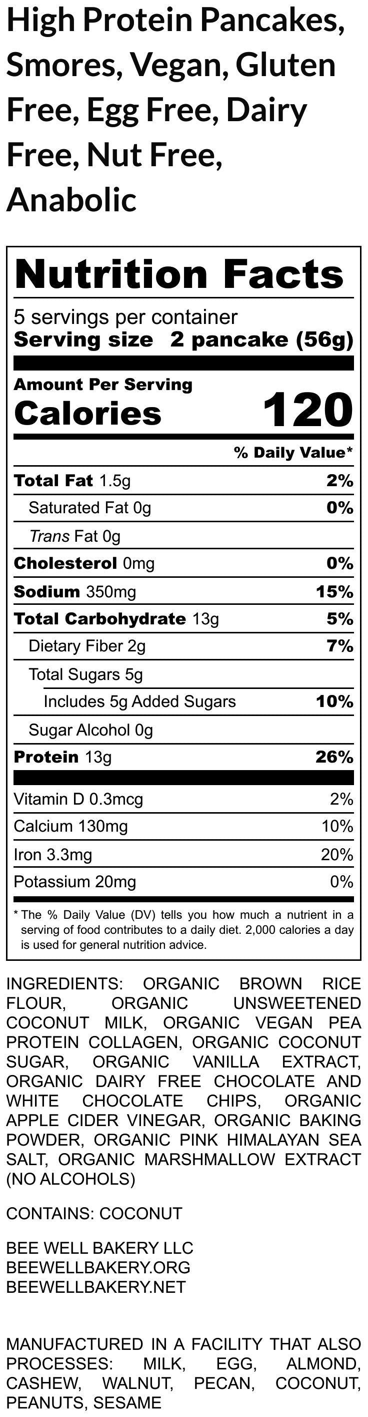 High Protein Pancakes, Gluten Free, Dairy free, Vegan, Birthday Cake, Smores, Egg Free, Fitness Snacks, Low Sugar, Portable Kids Breakfast