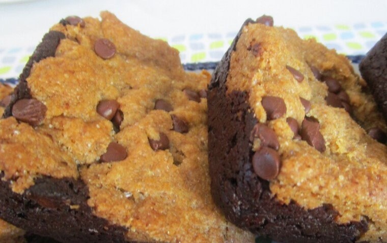 Gluten Free Brookie Brownie, Dairy Free, Vegan, Chocolate Chip, Nut Free, School Safe, Birthday Gift, Healthy Snacks, July 4th Dessert, USA