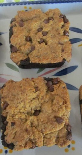 Gluten Free Brookie Brownie, Dairy Free, Vegan, Chocolate Chip, Nut Free, School Safe, Birthday Gift, Healthy Snacks, July 4th Dessert, USA