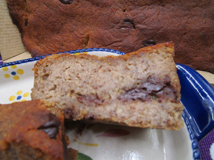 Grain Free Mocha Chip Banana Bread, KETO, Gluten Free, Vegan Collagen, Dairy Free, Sugar free, Wellness Gift, Healthy Breakfast, Travel Food