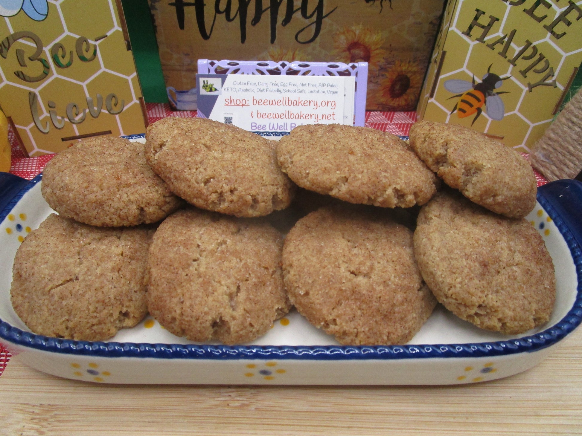 KETO, Grain Free Cookie, Snickerdoodle, Gluten free, Vegan, Egg Free, Dairy Free, Sugar Free, Low Carb, Father's Day Gift, Cinnamon, snacks