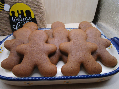 Gluten Free Gingerbread Cookies, No Refined Sugar, Vegan, Egg Free, Dairy Free, Oat Free, Nut Free, Healthy Snacks, Christmas, reduced sugar