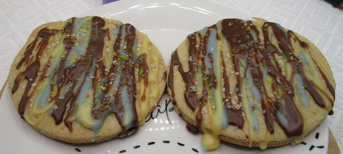 Gluten Free Sugar Cookies, Jumbo, Smores Iced, Dairy Free, Egg Free, Nut Free, Vegan, Birthday Gifts, Allergy Friendly Valentine's Day treat