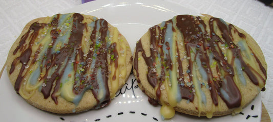 Gluten Free Sugar Cookies, Jumbo, Smores Iced, Dairy Free, Egg Free, Nut Free, Vegan, Birthday Gifts, Allergy Friendly Valentine's Day treat