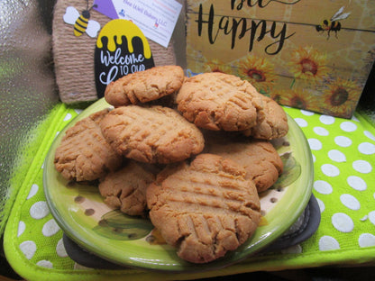 Gluten Free Peanut Butter Cookies, Dairy free, Egg free, Vegan, Organic, No refined sugar, foodie gift, fitness snacks, healthy desserts