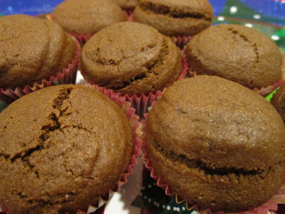 Gluten Free Gingerbread Muffins, Dairy Free, Vegan, Egg Free, Christmas in July, Warm Spices, Wellness Gifts, Healthy Dessert, Holiday Snack