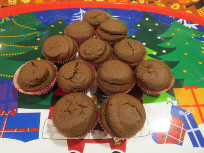 Low Sugar Gingerbread Muffins, Gluten Free, Dairy Free, Vegan, Egg Free, Holiday Breakfast, New Years 2025, Wellness Gifts, Healthy Snacks