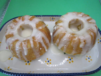 Sugar Free Lemon Cakes, Vegan, Gluten Free, Dairy Free, Bundt Cake, Blueberry, healthy snacks, allulose, Summer Birthday, Desserts, Catering