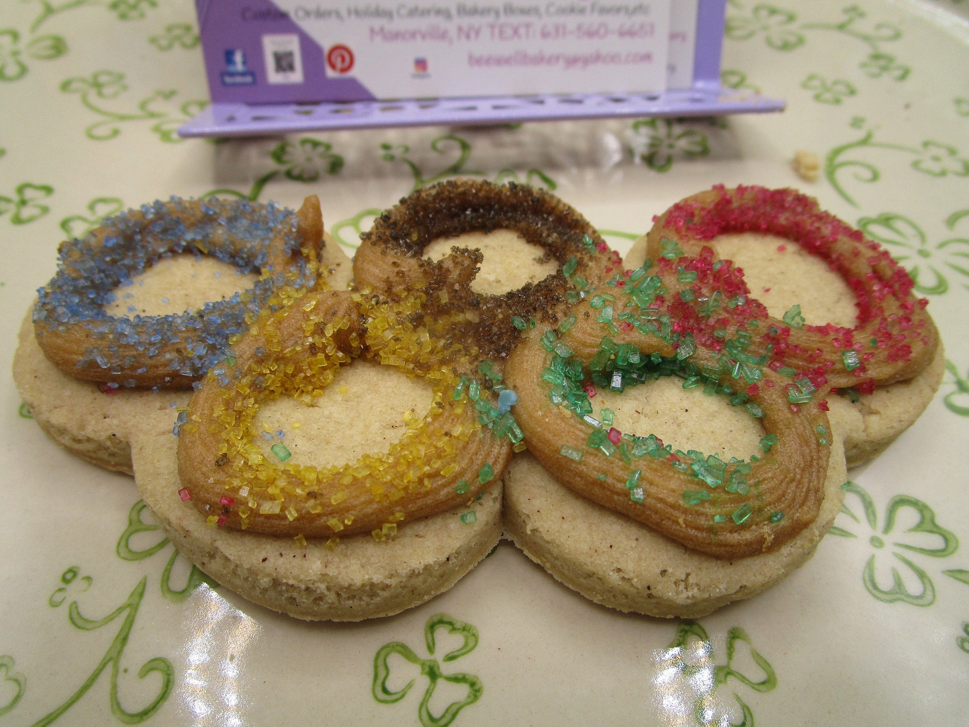 Gluten Free Sugar Cookie, Olympic Rings, Dairy free, Egg Free, Nut Free, Coconut Free, Vegan, Team USA, Healthy Snack, Fitness Gift, Maple