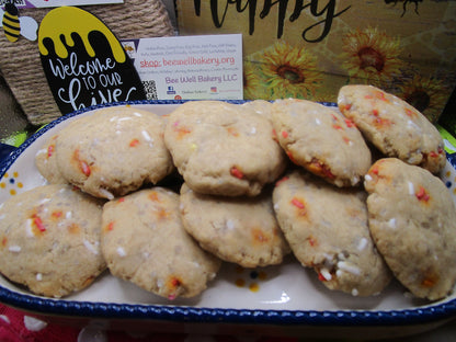 Gluten Free Sugar Cookies, Sprinkled, Dairy free, Egg Free, Nut Free, Oat Free, Vegan, Healthy snacks, school essentials, Lunchbox, Natural