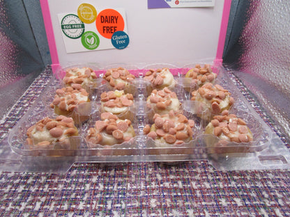 Gluten Free Mini Donut Rings, Salted Caramel, 2 bite, Dairy Free, Vegan, Egg Free, Nut Free, Healthy Snacks, Coconut Free, Birthday Gifts