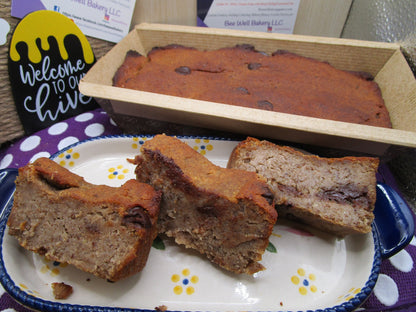 High Protein Banana Bread, Mocha Chip, Gluten Free, Dairy Free, Nut Free, Healthy Snack, Anabolic, Fitness Gifts, Vegan Collagen, Sugar Free