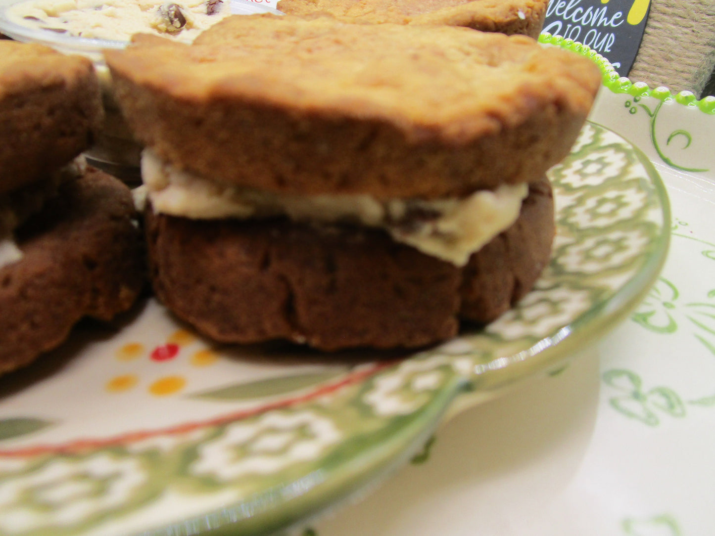 High Protein Cookie Sandwich, Cannoli, Gluten Free, Sugar Free, Dairy Free, Egg Free, Coconut Free, Vegan Collagen, Fitness Snack, Anabolic