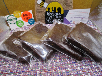Gluten Free Brownies, Fudge, Dairy Free, Vegan, Egg Free, Soy Free, Nut Free, School Safe, Birthday Gift, Dessert, Catering, Healthy Snacks