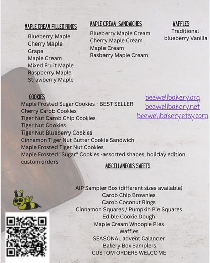 AIP Paleo Carob Cake, High Protein, Tiger Nut Flour, Grain Free, Bone Broth, Gluten Free, Hashimoto, Autoimmune Protocol, Healthy Gift