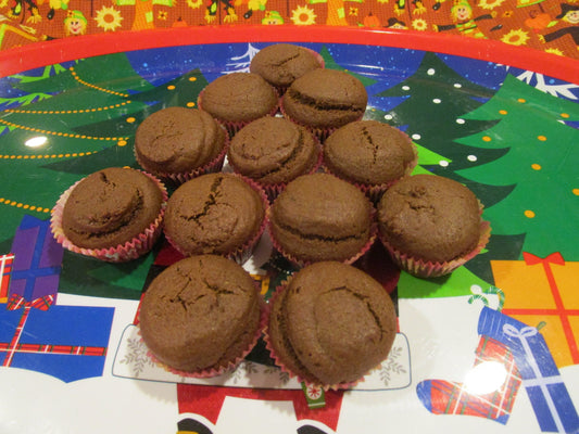 Gluten Free Gingerbread Muffins, Dairy Free, Vegan, Egg Free, Christmas in July, Warm Spices, Wellness Gifts, Healthy Dessert, Holiday Snack