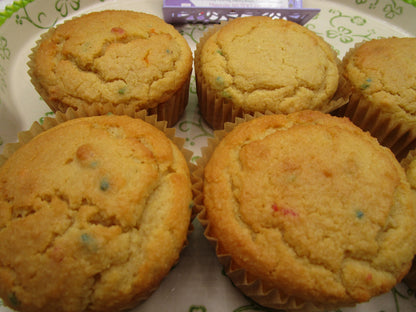 Keto Muffins, Vanilla Birthday Cake, Gluten Free, Grain Free, Dairy Free, Sugar Free, Low Carb, Fitness Gift, Birthday Dessert, Holiday Gift