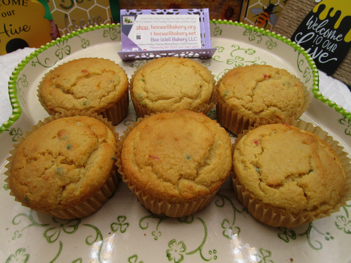 KETO Muffins, Grain free, Sugar free, Gluten Free, Vegan, Monk Fruit, Healthy Breakfast, No Sugar, Vanilla Birthday Cake, Collagen, Fitness