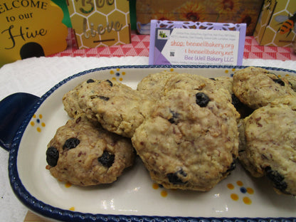 Lactation Cookies, Blueberry Vanilla, Gluten Free, Vegan, Dairy Free, Egg Free, Breastfeeding, Brewer's Yeast, Flaxseed, Nursing Mom Gift