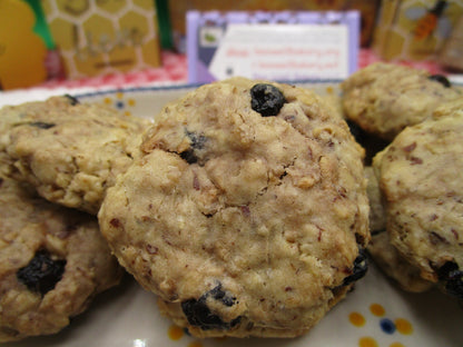 Lactation Cookies, Blueberry Vanilla, Gluten Free, Vegan, Dairy Free, Egg Free, Breastfeeding, Brewer's Yeast, Flaxseed, Nursing Mom Gift