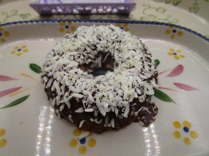 Grain Free Donut, KETO, Sugar Free, Chocolate Coconut, Gluten Free, Dairy Free, Egg Free, Vegan, Low Carb, Fitness, Halloween Candy, Snacks